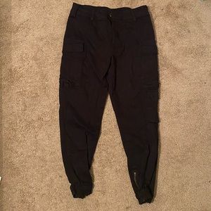 Black cargo pants